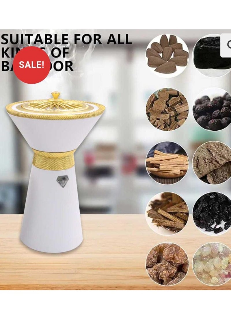 Bakhoor Electric Incense Burner Arabic USB Rechargeable Incense Portable Censer – Black  - Image 5