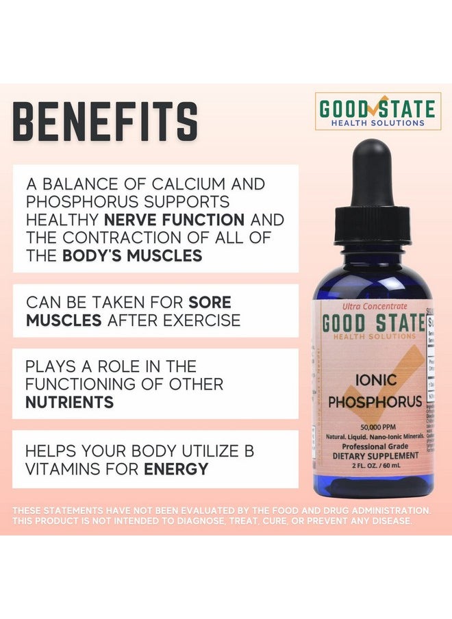 Good State ; تركيز فائق من الفوسفور ; معادن أيونية سائلة ; محاليل هوميوباثية للهضم ; يحسن امتصاص العناصر الغذائية ; 100 وجبة ; 50 مل  - Image 3