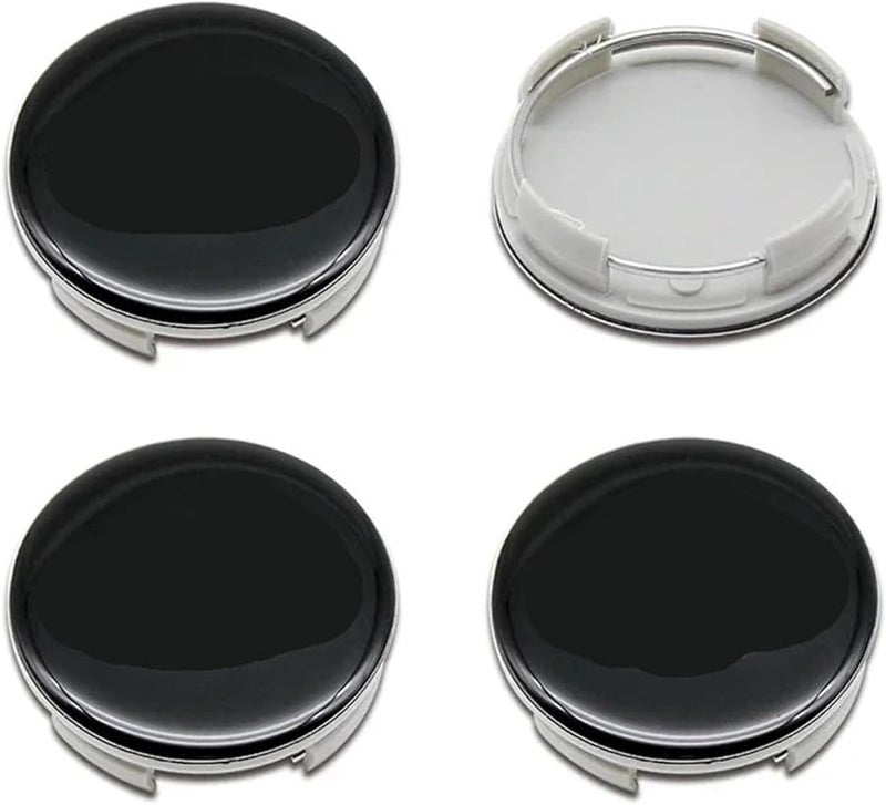 60mmYT Epoxy Black Wheel Center Caps 4Pcs Fit For Hyundai Accent Santa Fe Sonata Elantra Azera - Image 1