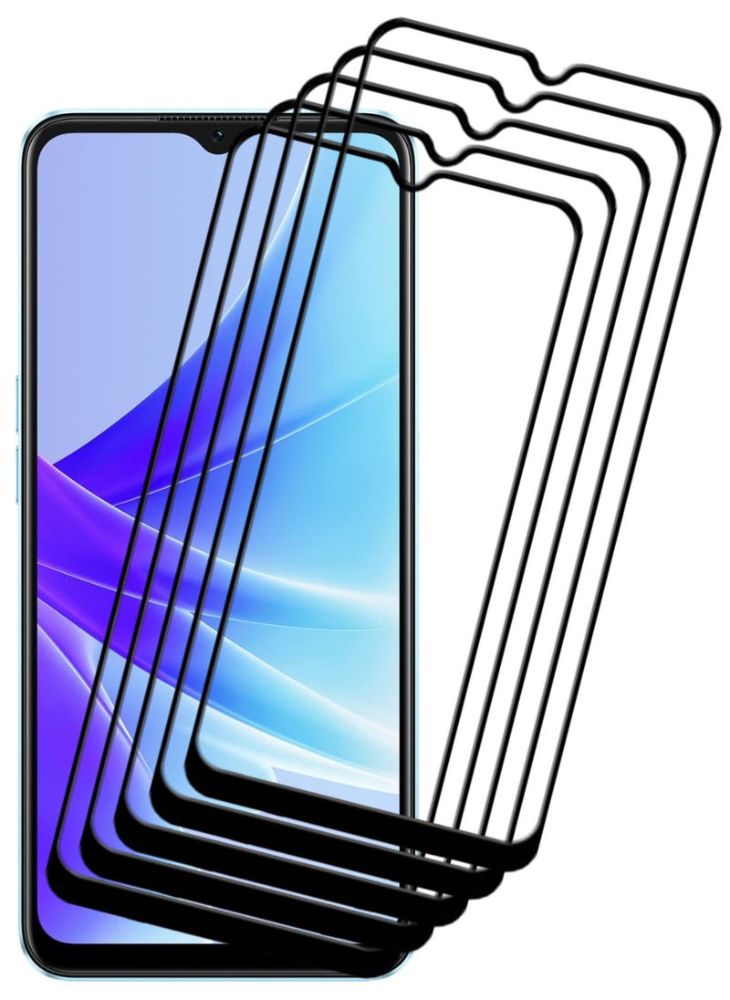 ACLIX 5 Pieces Antistatic ESD Dustproof Premium Quality High Definition Tempered Glass Screen Protector Designed For Oppo A77 4G - Image 1