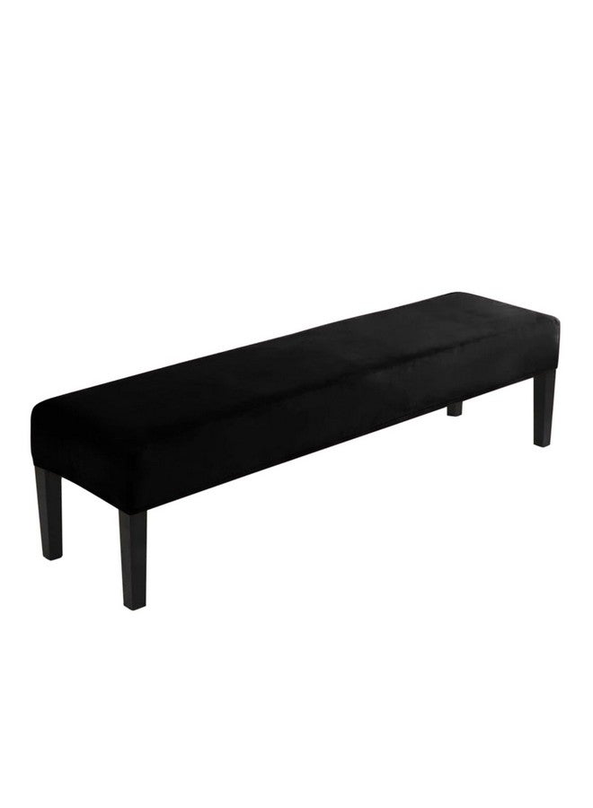 HOKIPO غطاء مقعد طعام هوكبو من المخمل قابل للتمدد، أسود (Ar-4800-Blk) - Image 1