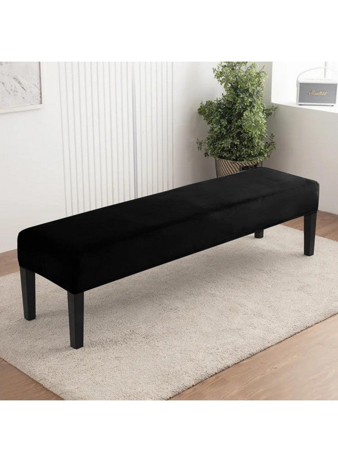HOKIPO غطاء مقعد طعام هوكبو من المخمل قابل للتمدد، أسود (Ar-4800-Blk) - Image 3