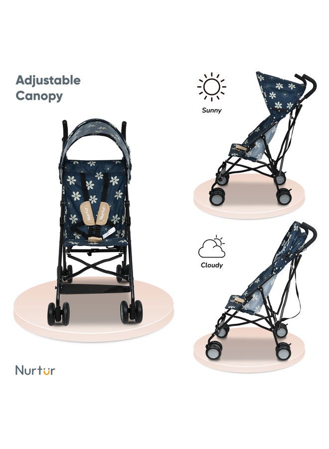 Nurtur Rex Buggy Stroller Multicolor Lightweight Stroller with Compact Fold Canopy Shoulder Strap 6 to 36 monthsMulticolor Official Product - Image 3