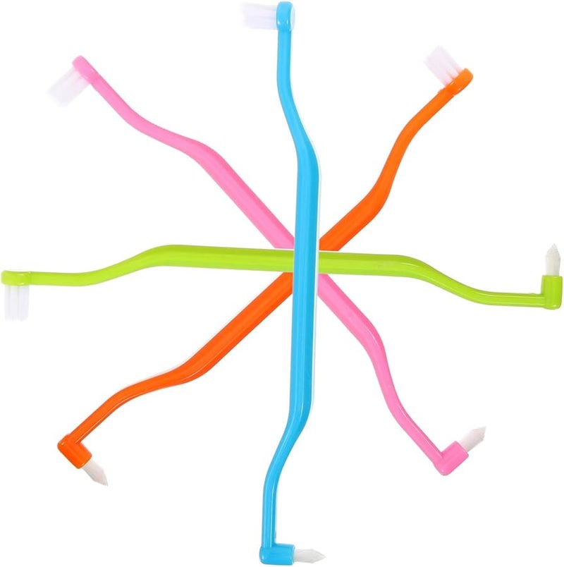 4Pcs Double Headed Interdental Brushes Teeth Cleaners Oral Cavity Cleaning Tools - Image 2