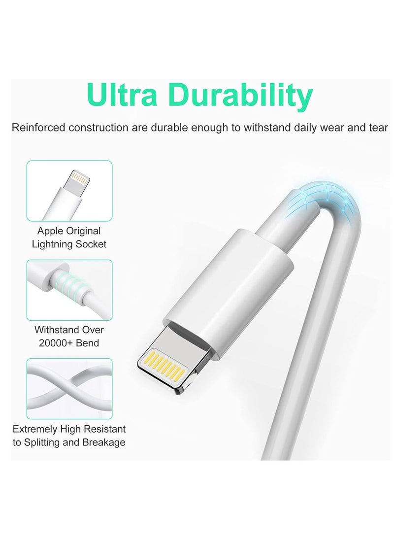 Generic - USB C to Lightning Cable 2M [MFi Certified] Compatible with Apple iPhone 14 Pro Max/13/12/11 Pro/X/XS/XR/8 Plus/AirPods Pro,Supports Power Delivery,White - Image 1