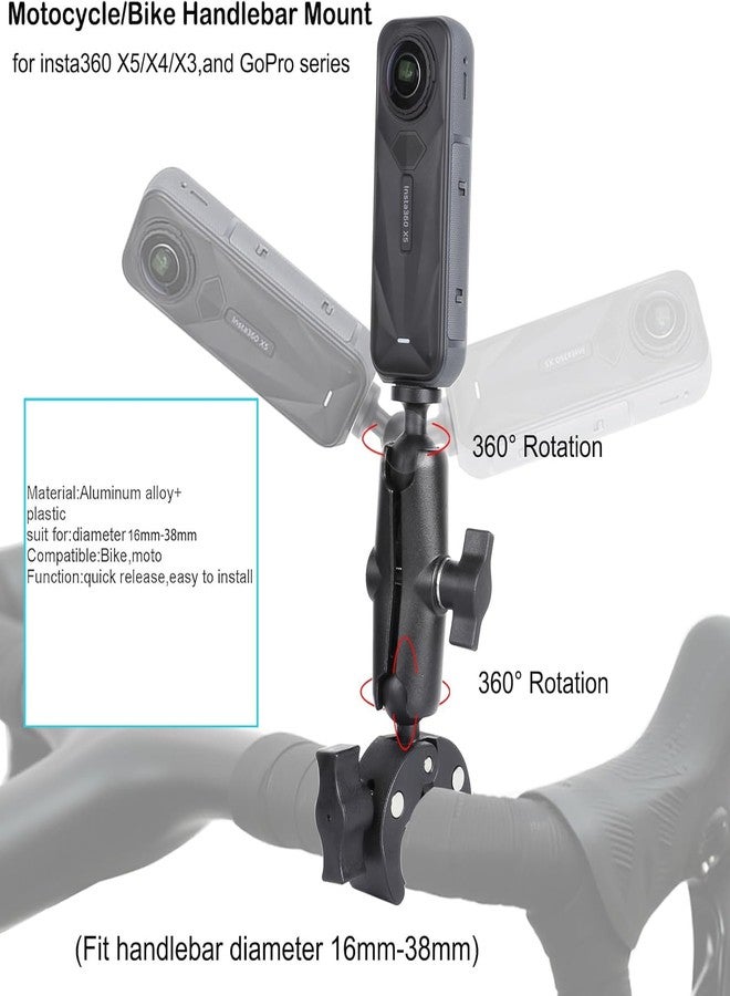PellKing Camera Vacuum Suction Cup Mount + Bike/Motocycle Handlebars Mount Compatible - Image 3