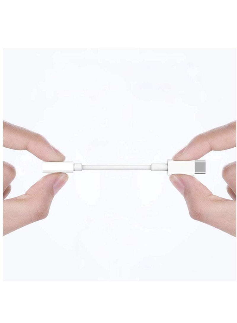 Captaintech Type-C to 3.5mm Audio Converter White - Image 2