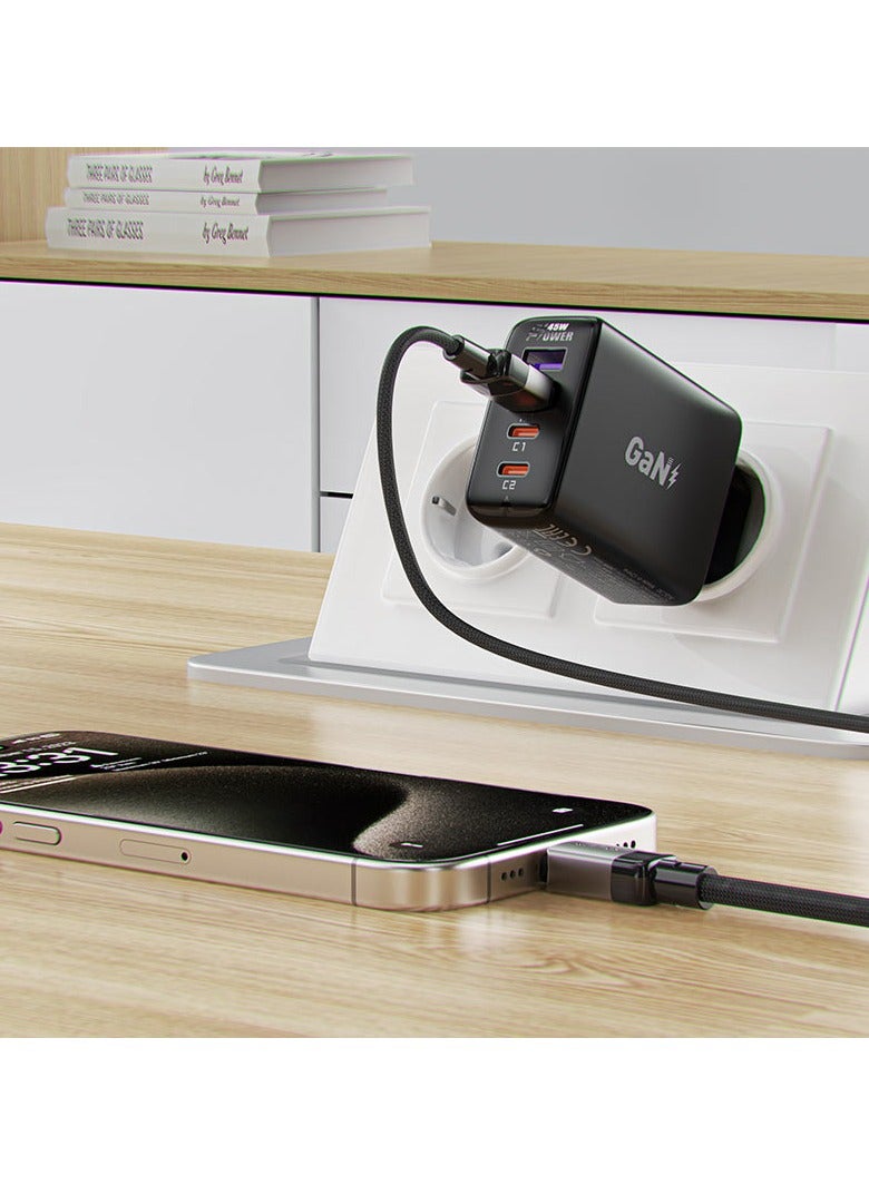 أسيفاست كابل بيانات الشحن C9-04 USB-A إلى USB-C - Image 5