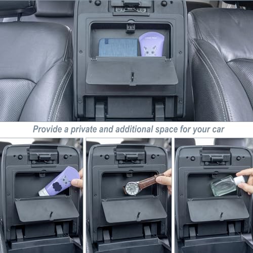 JKCOVER Center Console Hidden Box Organizer Compatible with 2024 2025 2026 Toyota Tacoma Accessories Armrest Secret Compartment Press to Open and Close（Patented Design） - Image 2