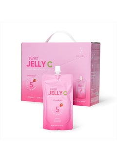 EVERYDAZE Sweet C Konjac Jelly | Vitamin C, Vegan, 5 Calories, 0 Sugar | Strawberry | 10 Packs | Keto, Gluten Free, Healthy Diet Pouch Drinkable Snack, Weight Management, Low Calorie
