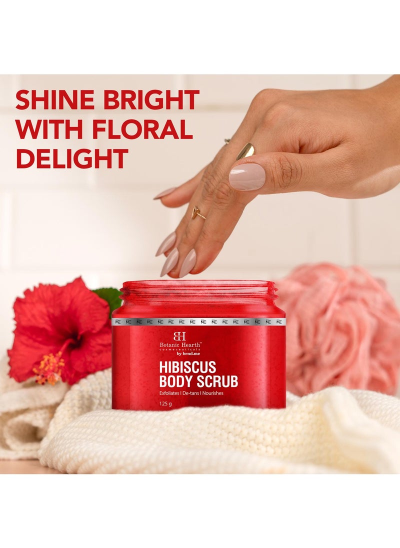 Botanic Hearth Botanic Hearth Hibiscus Body Scrub | Exfoliating & Hydrating Scrub for 
Glowing, Smooth Skin | Infused with Natural Botanicals & Essential Oils | 
For All Skin Types | 125g  - Image 4