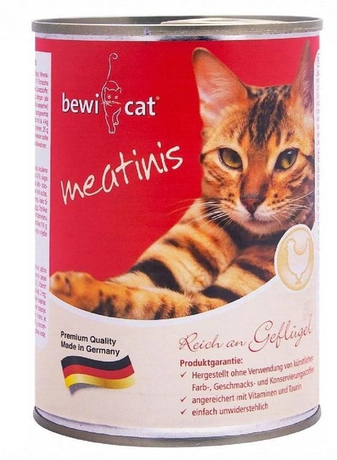 Bewi Cat Wet Food With Meatinis Poultry 400 gr