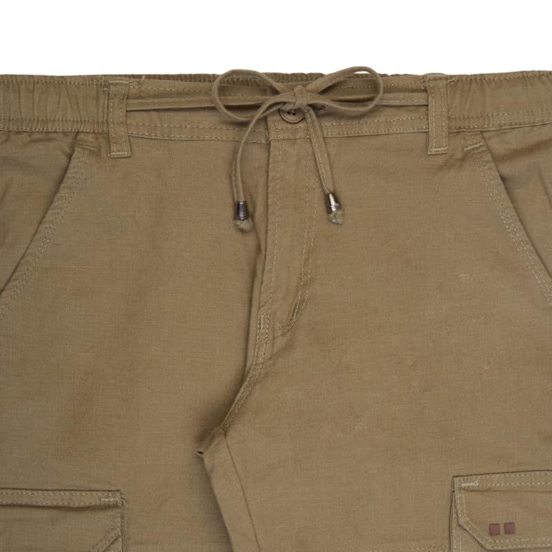 CAVIO Boys Casual Solid Regular Fit Cargo Pants with Multiple Pockets - Image 2
