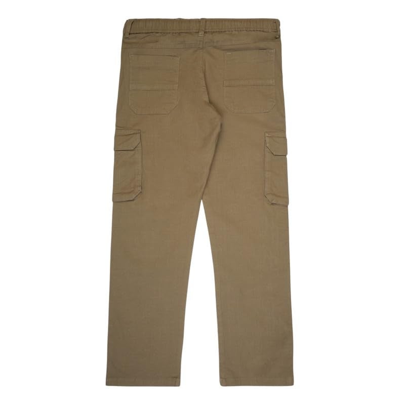 CAVIO Boys Casual Solid Regular Fit Cargo Pants with Multiple Pockets - Image 3