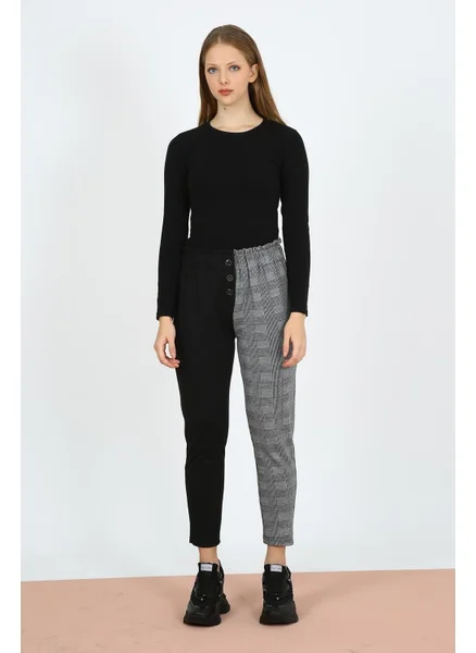Alexander Gardi Two-Tone Elastic Waist Trousers (B21-12800)