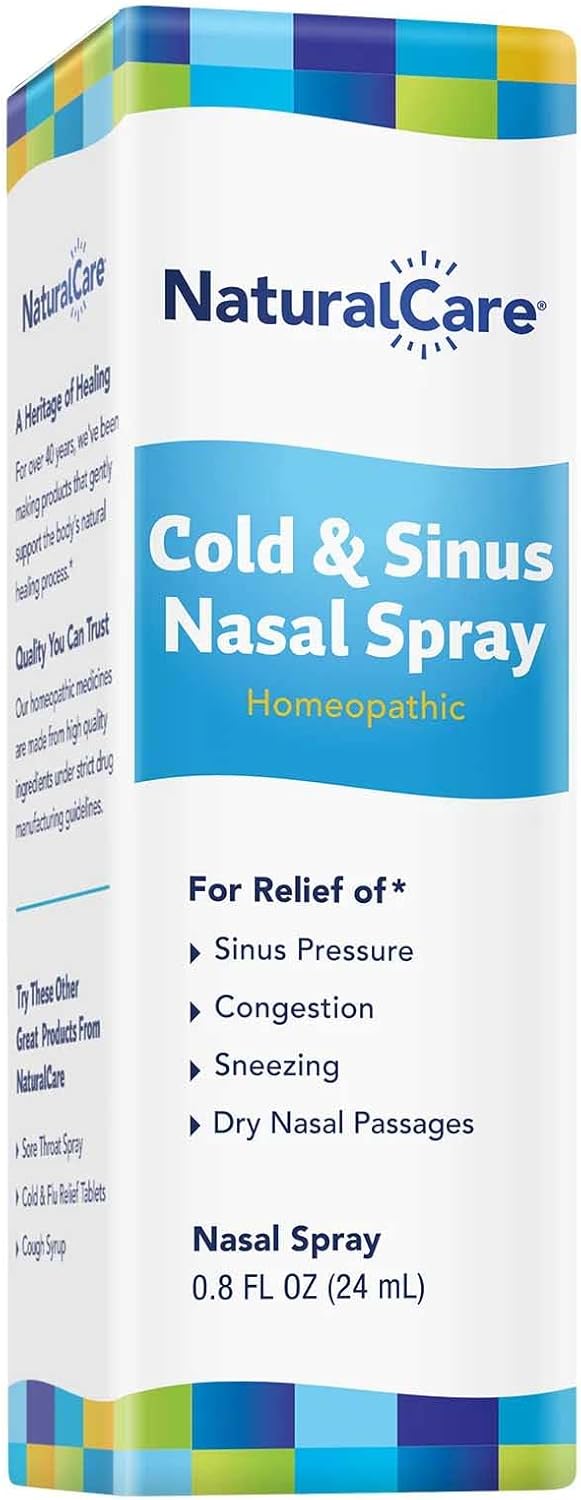 NatraBio NaturalCare Cold  Sinus Nasal Spray Homeopathic Nasal Spray 08 fl oz - Image 3
