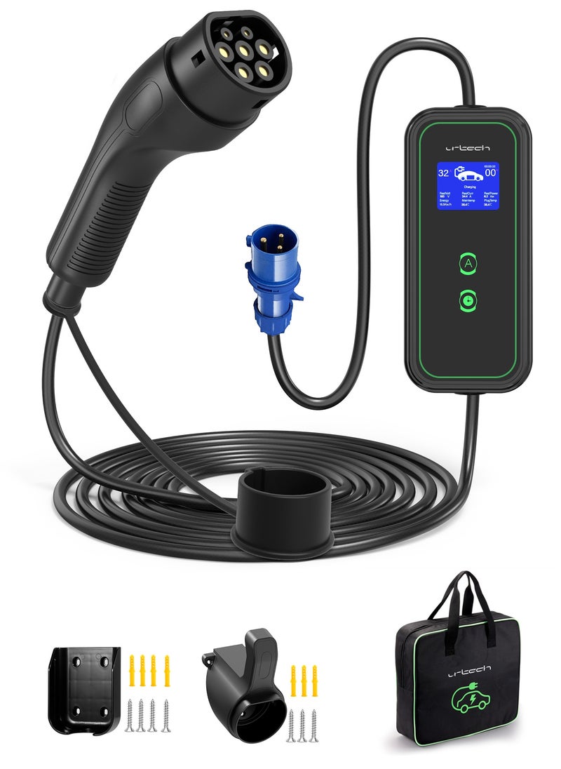 urtech URTECH 7kW EV Charger | Professional Type 2 Charging Station | Smart Control | Complete Installation Kit  - Image 1