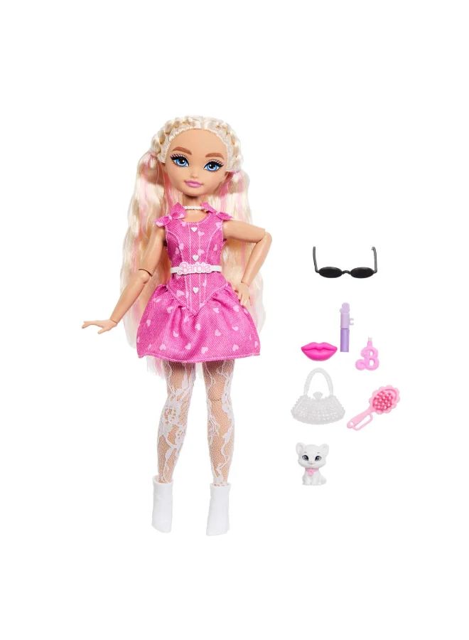 Barbie ​Barbie Dream Besties Barbie “Malibu” Fashion Doll & Accessories, Posable with Blonde Hair & Makeup-Themed Toy Pieces