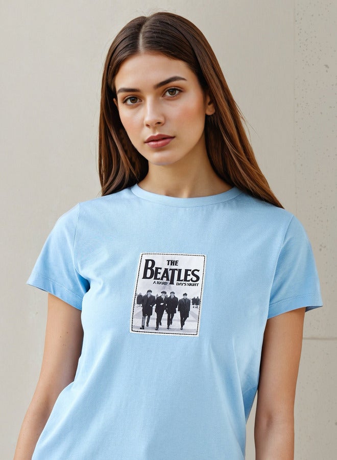 SP Characters The Beatles Print Crew Neck T-shirt - Image 4