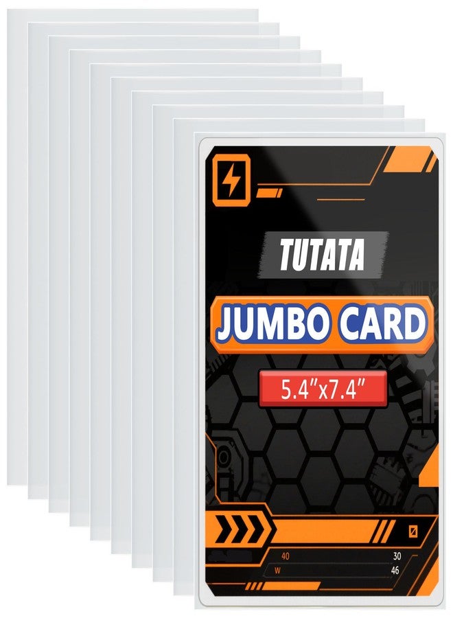 توتاتا أكمام بطاقات جامبو 5.4 × 7.5 4 مل سميكة للغاية لحماية البطاقات الكبيرة، عبوة من 50 قطعة - Image 1
