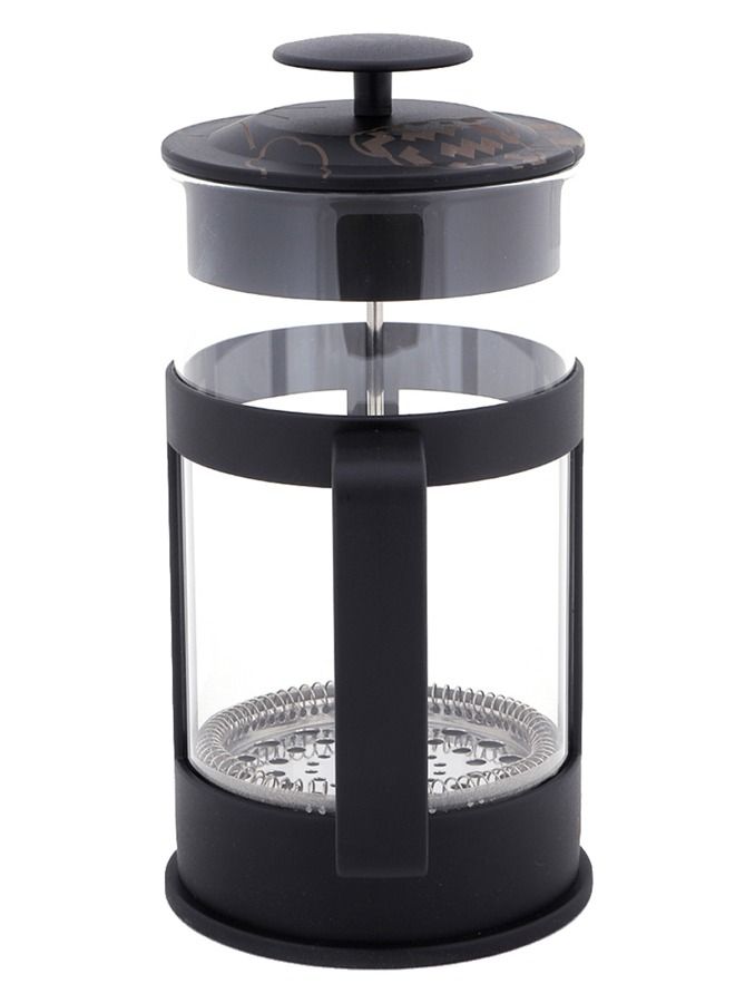 آني مورننغ صانعة القهوة والشاي الفرنسية، سعة 800 مل / 27 أونصة / 3 أكواب، زجاج بوروسيليكات، فلتر ستانلس ستيل، متينة ومقاومة للحرارة، باللون الأسود – FY04 - Image 3