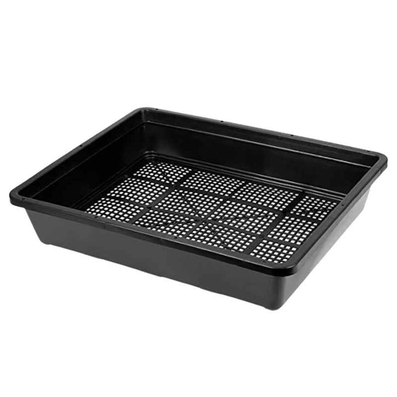 BeGrit Soil Blocking Trays 15x12 inch Seed Starter Trays 5 Pack Mesh Trays for Seedling Microgreen Soil Blocks Wheatgrass