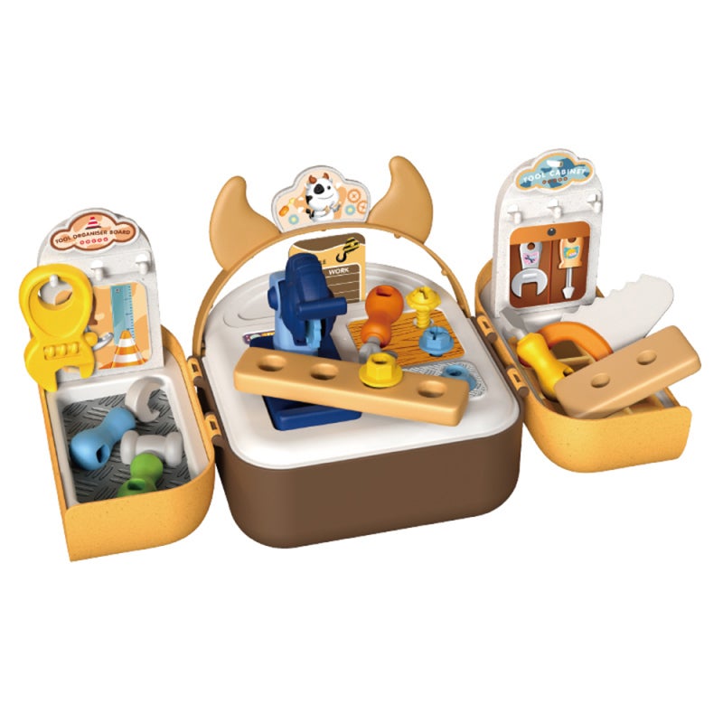 Kids Tool Set: Premium ABS Material Safe Round Edge Design - Realistic Role Play Educational Toy for Kids 3+ With Backpack Storage & Hands-On Skill Development - Image 2