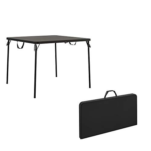 Cosco XL 385 Resin FoldinHalf Card Table Black Wheelchair Accessible Lightweight PinchFree Locking System