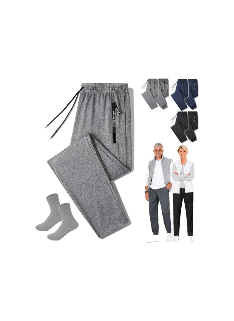 silvercnc - Coolmance Stretch Pants, Stretchactive - Unisex Ultra Stretch Quick Drying Pants, Wrinkle-Resistant, Fast Dry, Unisex (A-Grey, 4XL) - Image 1