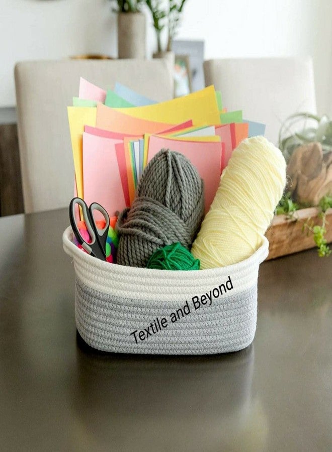 Textile and Beyond مجموعة من 5 قطع من أدوات تنظيم ديكورات بوهيمية من Textile and Beyond، تتضمن صندوق تخزين صغير من الحبال، ورف كتب، وسلة زراعة فواكه من الجوت، وحقيبة قماش للغسيل، وحقيبة هدايا للألعاب، وصينية أطفال، ومنظم دلو لغرفة المعيشة والمطبخ والحمام. 1.1 - Image 5