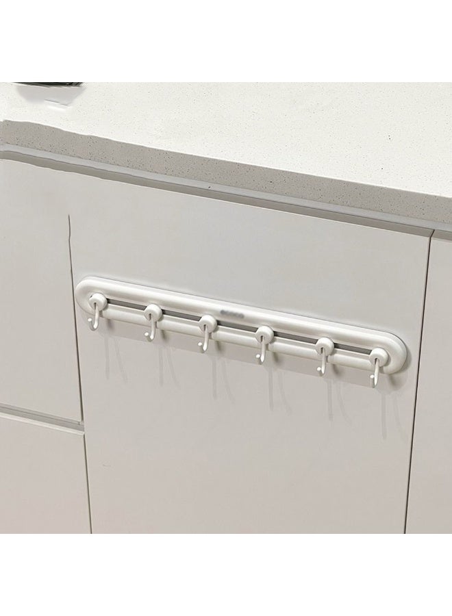 1pcs Wall Mounted Rack Behind The Door, Movable Bathroom Hook, Without Drilling Hat Shelf, Suitable For Kitchen, Bedroom, Living Room, Bathroom - Image 2