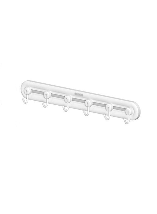 1pcs Wall Mounted Rack Behind The Door, Movable Bathroom Hook, Without Drilling Hat Shelf, Suitable For Kitchen, Bedroom, Living Room, Bathroom - Image 4