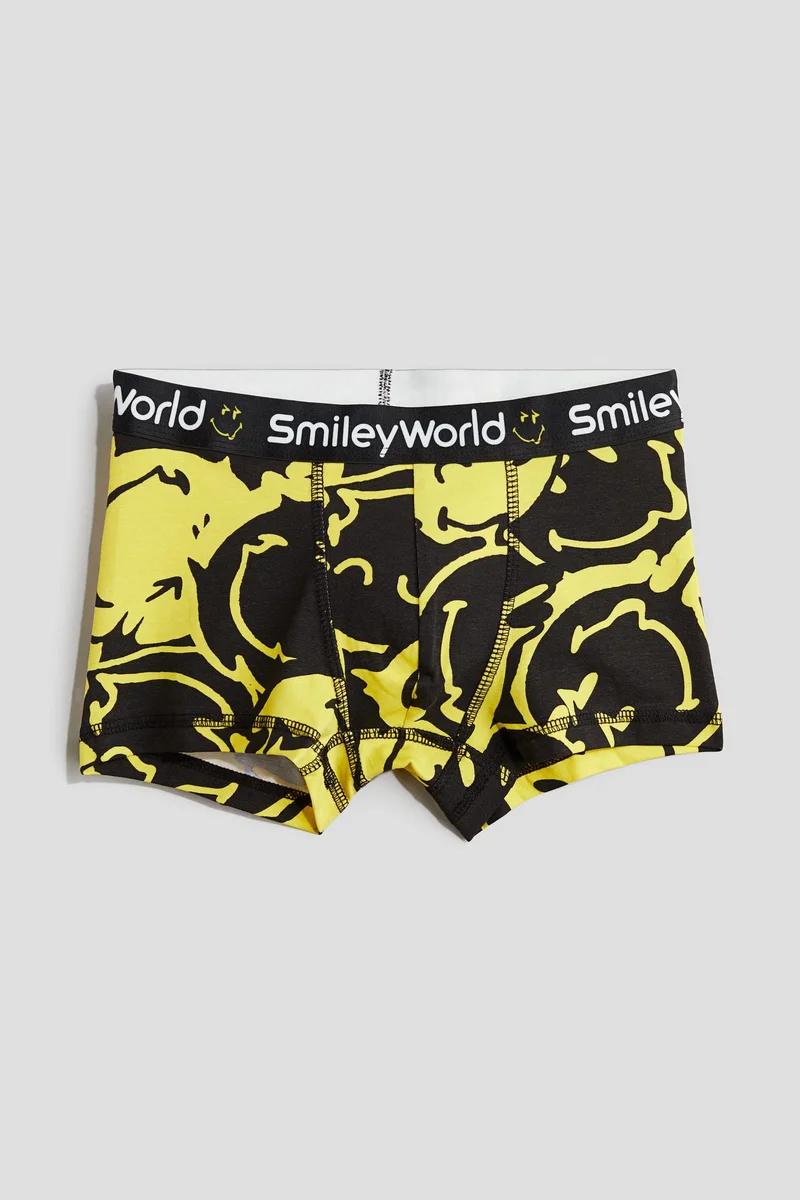 H&M 5-Pack Print-Motif Cotton Boxer Shorts