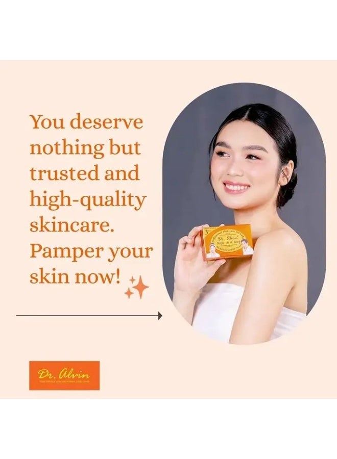 Dr. Alvin Kojic Acid Soap 135g – Skin Brightening Cleanser for Dark Spots, Uneven Tone & Smooth Skin - Image 4