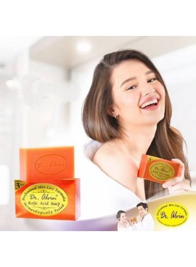 Dr. Alvin Kojic Acid Soap 135g – Skin Brightening Cleanser for Dark Spots, Uneven Tone & Smooth Skin - Image 3