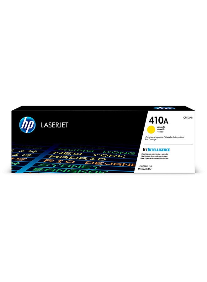 HP خرطوشة مسحوق حبر نافثة لطابعة ليزر أصلية 410A أصفر - Image 2