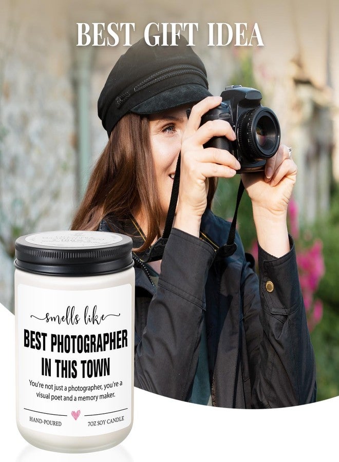 Hudiegify Best Photographer Gifts for Women Men, Photography Gifts for Photographers, Camera Lovers, Photography Accessories, Graduation, Wedding Photographer Lavender Scented Candle - Image 2