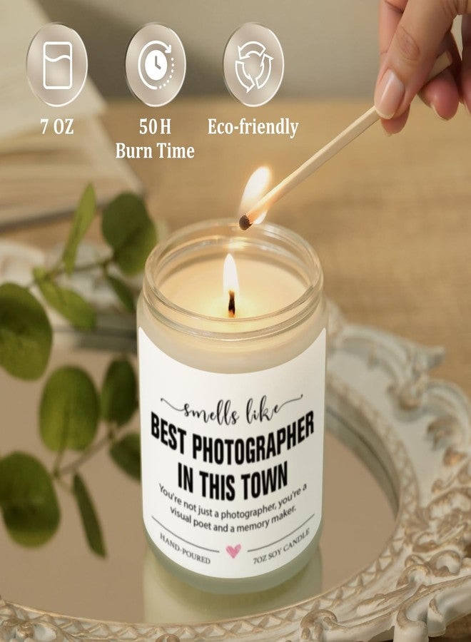 Hudiegify Best Photographer Gifts for Women Men, Photography Gifts for Photographers, Camera Lovers, Photography Accessories, Graduation, Wedding Photographer Lavender Scented Candle - Image 5