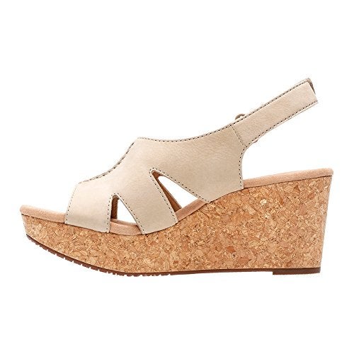 Clarks womens Annadel Bari Platform, Sand Nubuck, 7 US - Image 5