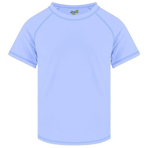 Semois Girls Rash Guard Short Sleeve, Light Purple UPF 50+ Sun Protection Rashguard Slim Fit Swim Shirt Fishing Surf Quick Dry Cool Beach Clothes for Toddler Youth Kids Size 10-12 Years - Image 3