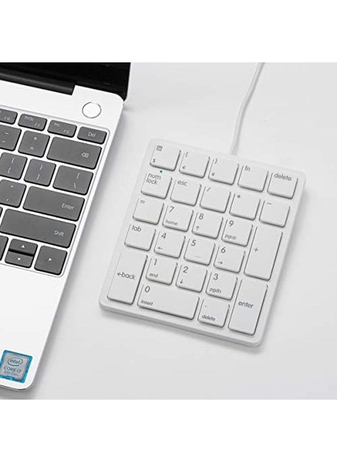 erorex - Numeric Keypad Wired Numpad Keyboard 26 Keys Mini Slim External Number Keypad For Banking Financial Securities Laptop Accessories Gaming Keypad Usb Keypad Computer Input Devices - Image 1