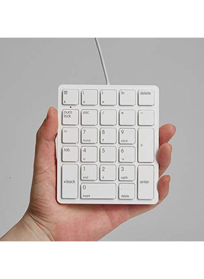 erorex - Numeric Keypad Wired Numpad Keyboard 26 Keys Mini Slim External Number Keypad For Banking Financial Securities Laptop Accessories Gaming Keypad Usb Keypad Computer Input Devices - Image 1