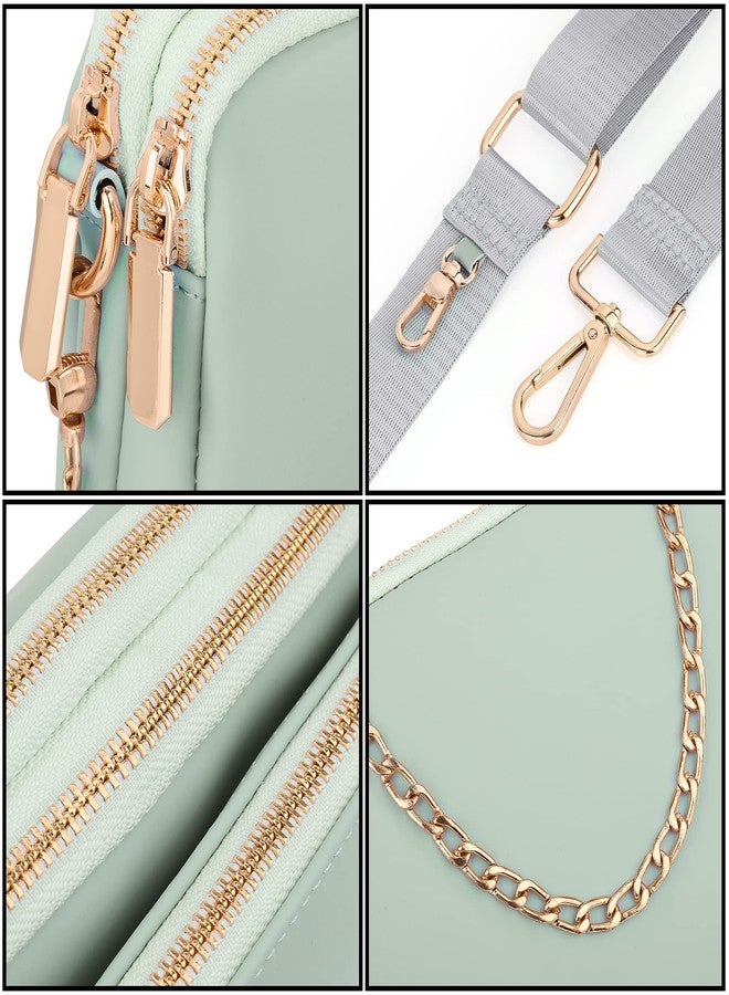 يو تي أوه حقائب كروس صغيرة من UTO للنساء، 3 في 1، حقيبة حزام عصرية، حقيبة صدر صغيرة أنيقة بتصميم عصري - Image 3