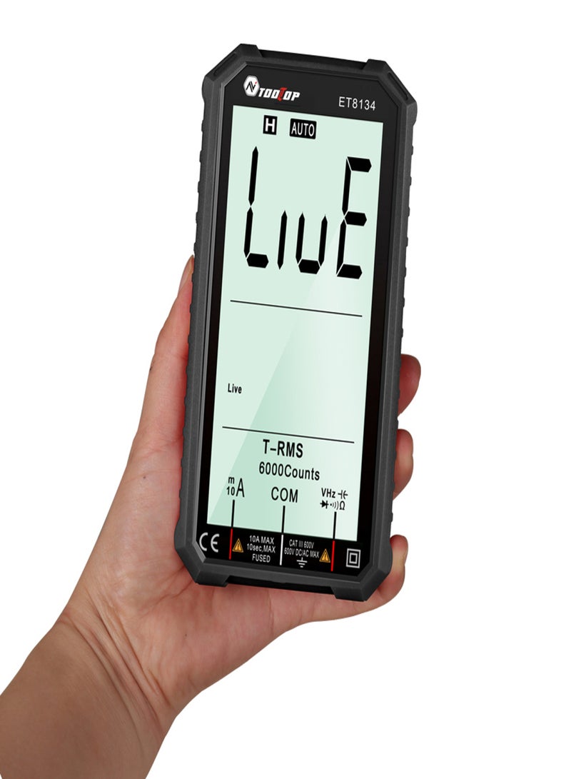 ET8134 Portable 4.7 Inch High Definition LCD Screen Multimeter Direct Current Voltage Current AC Voltage Current Measurement Capacitance Resistance Measuring Multifunction Multimeter Backlight Function - Image 5