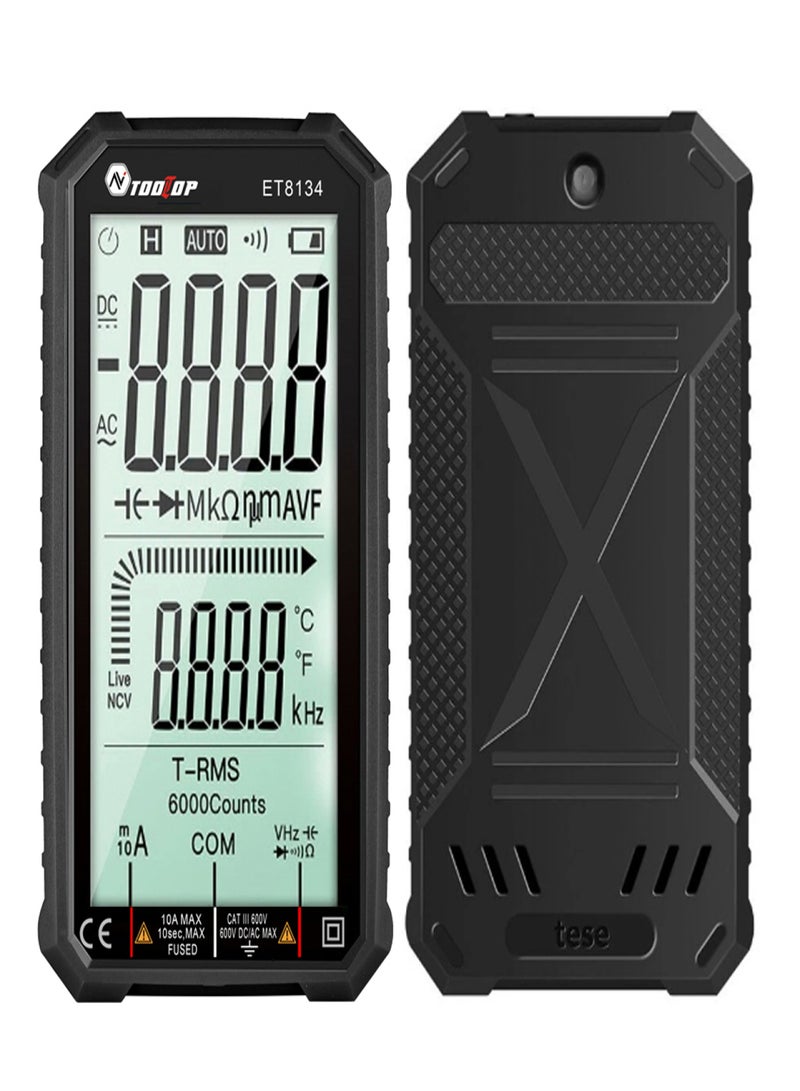 ET8134 Portable 4.7 Inch High Definition LCD Screen Multimeter Direct Current Voltage Current AC Voltage Current Measurement Capacitance Resistance Measuring Multifunction Multimeter Backlight Function - Image 4
