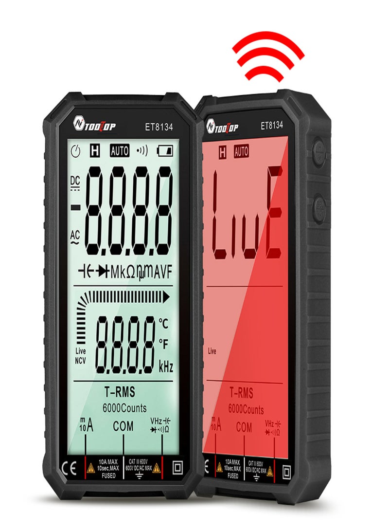 ET8134 Portable 4.7 Inch High Definition LCD Screen Multimeter Direct Current Voltage Current AC Voltage Current Measurement Capacitance Resistance Measuring Multifunction Multimeter Backlight Function - Image 3