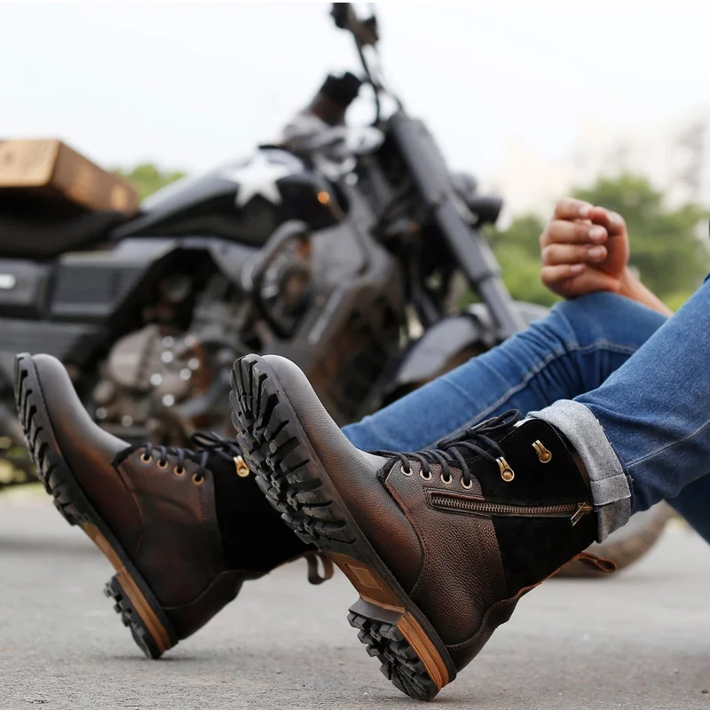 Bacca Bucci Brown Tron Boots for Men | Best Price UAE