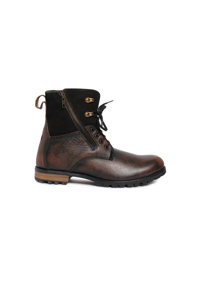 Bacca Bucci Brown Tron Boots for Men | Best Price UAE