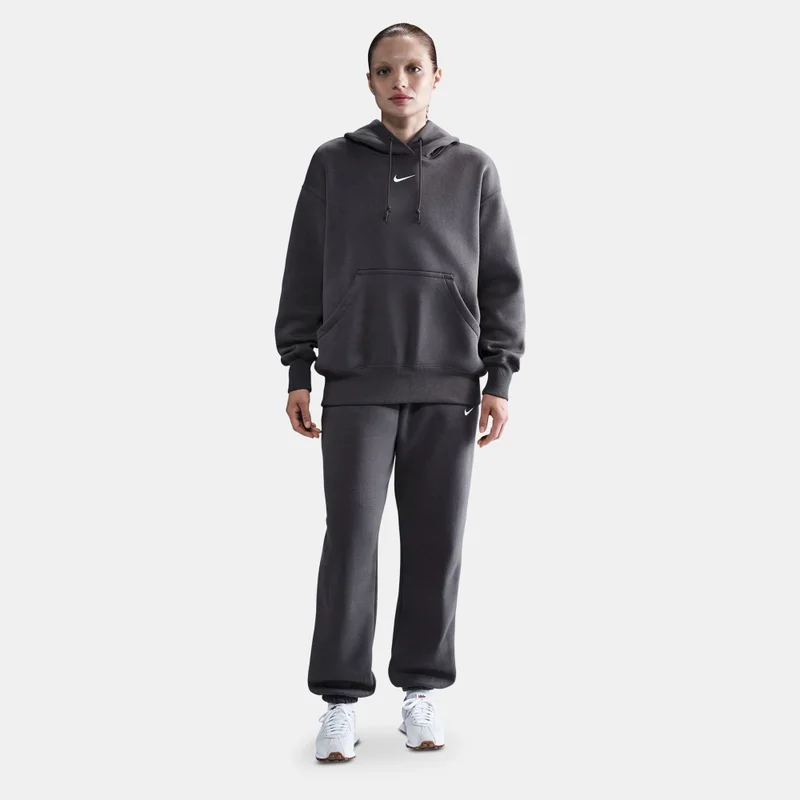 Nike Grey Women's Sportswear Phoenix Fleece Hoodie for Women | Best Price UAE