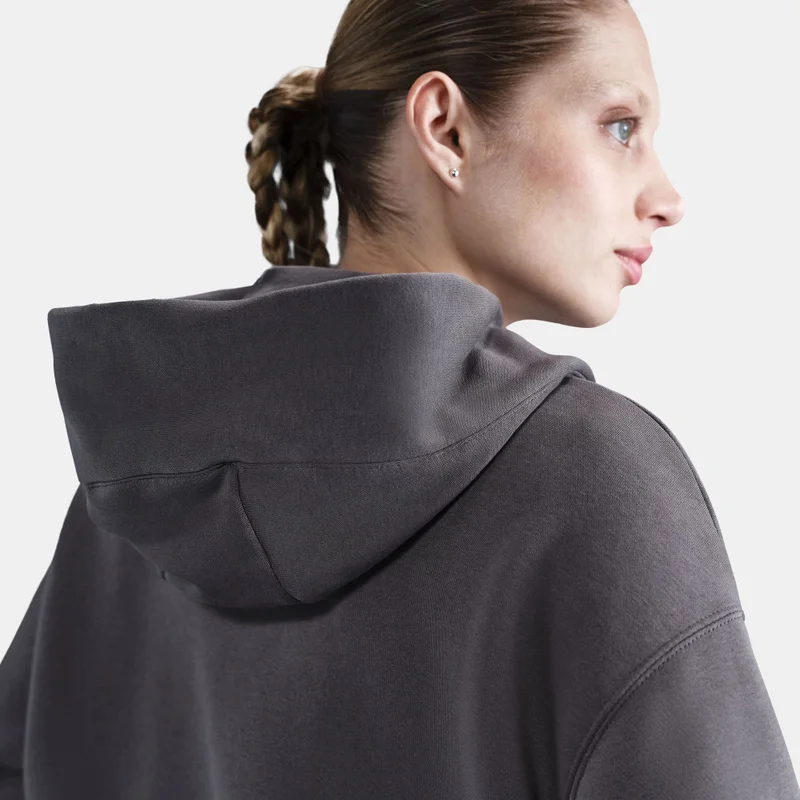 Nike Grey Women's Sportswear Phoenix Fleece Hoodie for Women | Best Price UAE